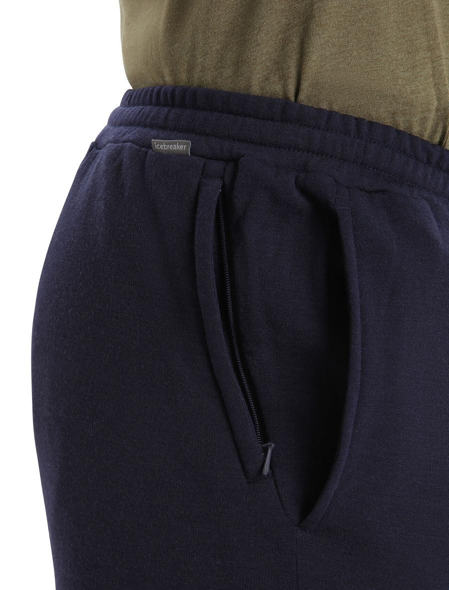 Icebreaker RealFleece™ Merino Dalston Pants Férfi Jogger Nadrág Sötétkék | HU 1141LISH